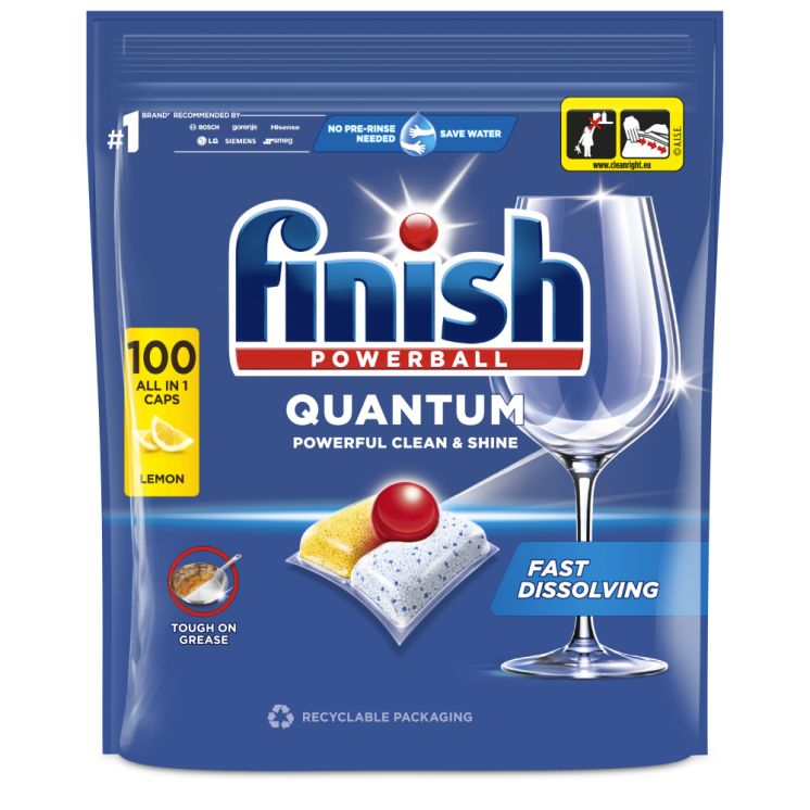 Tabletki do zmywarki FINISH QUANTUM LEMON 100 KAPSUŁEK