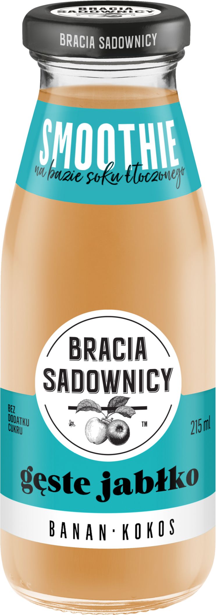 SOK SMOOTHIE GĘSTE JABŁKO BANAN KOKOS BRACIA SADOWNICY 215ML /8/