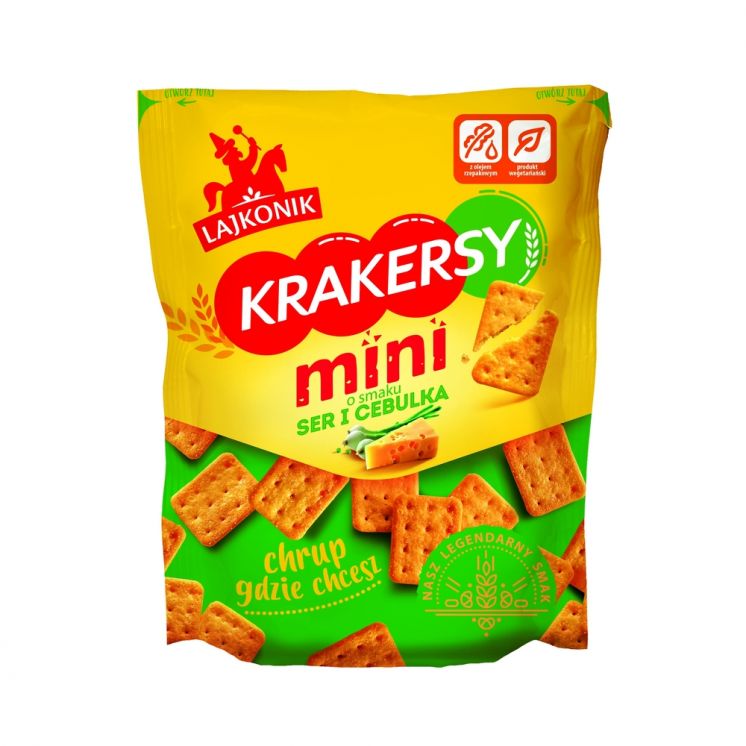 LAJKONIK MINI KRAKERSY SER I CEBULA 100G