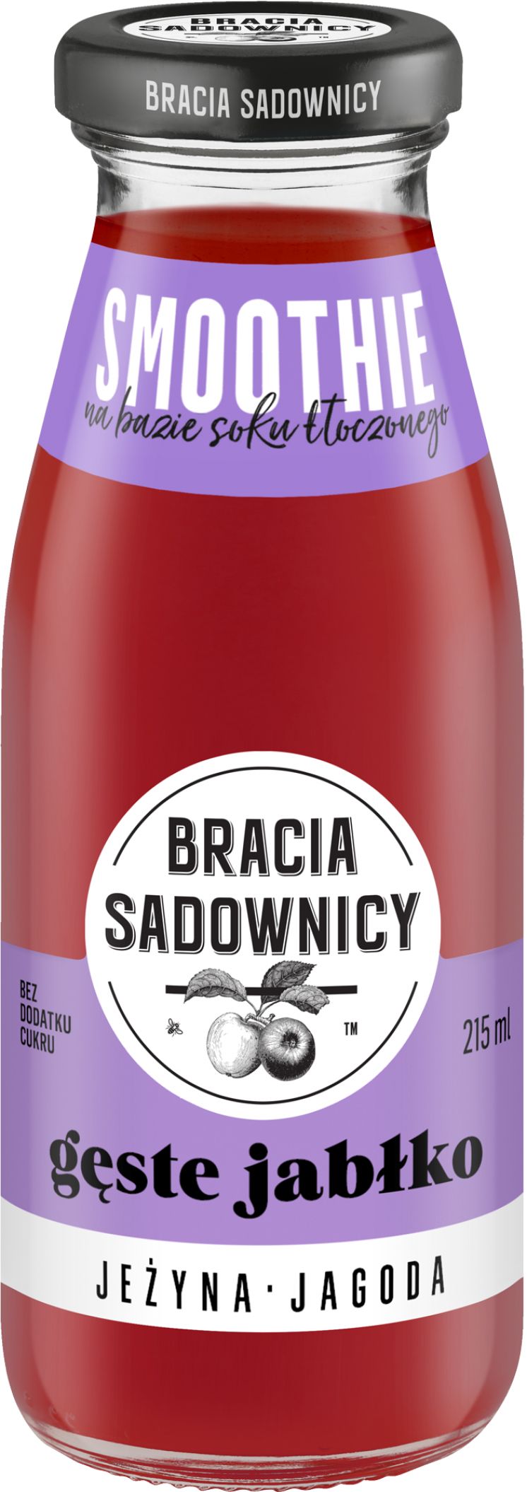 SOK SMOOTHIE GĘSTE JABŁKO JEŻYNA JAGODA BRACIA SADOWNICY 215ML /8/