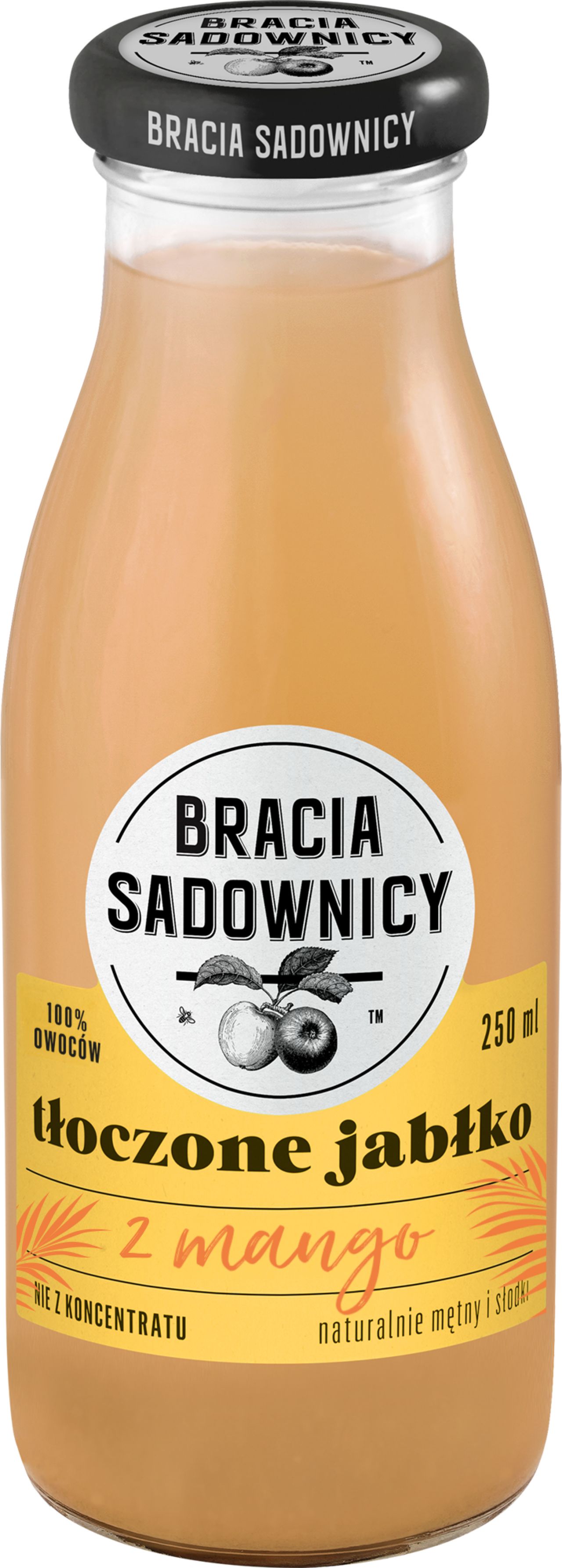SOK TŁOCZONE JABŁKO Z MANGO BRACIA SADOWNICY 250ML /8/