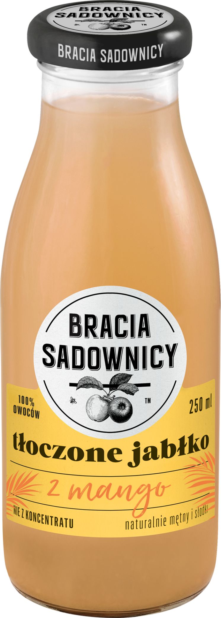 SOK TŁOCZONE JABŁKO Z MANGO BRACIA SADOWNICY 250ML /8/