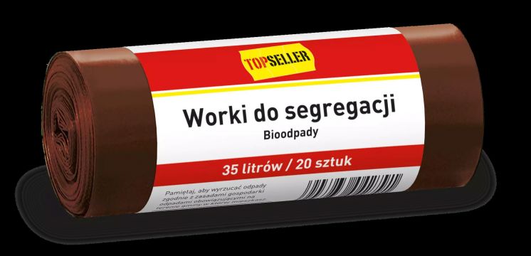 WORKI DO SEGREGACJI ODPAD&Oacute;W BRĄZOWE BIO 35L A'20