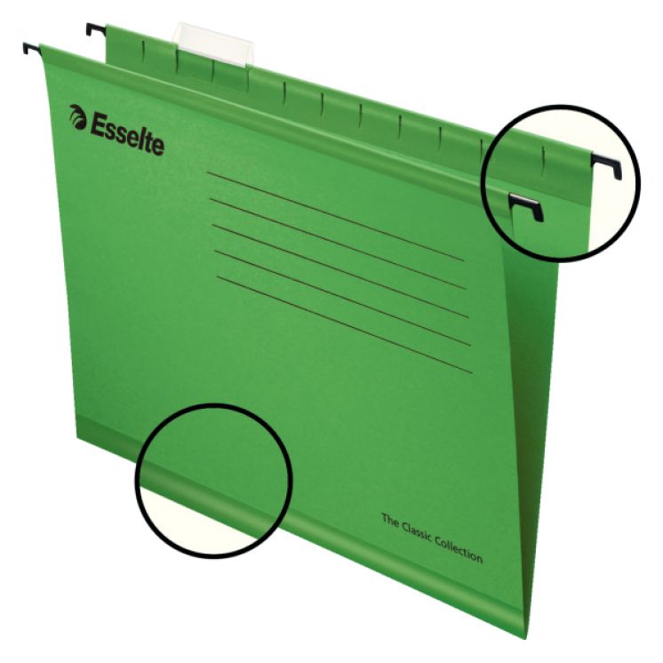 Teczki zawieszane Esselte A4, Pendflex standard, zielony /25/