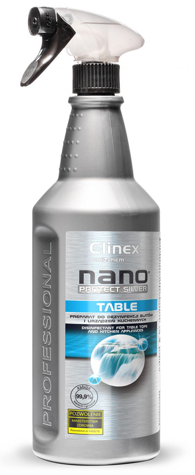 Uniwersalny płyn do dezynfekcji blatów CLINEX Nano Protect Silver Table 1L