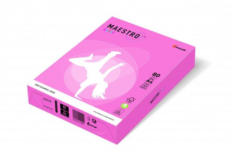 Papier kolorowy MAESTRO COLOR A4 80G PASTELOWY flamingo
