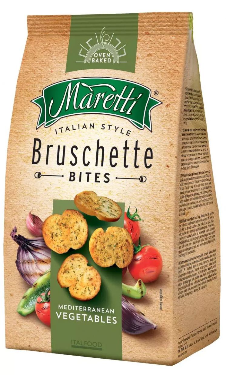 CHIPSY CHLEBOWE BRUSCHETTE MARETTI MIX WARZYW 70G